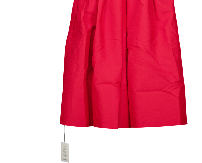 SELF PORTRAIT Crystal Bow-embellished Midi Dress In Red UK 8