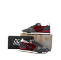 GOLDEN GOOSE Col P3 Star Red Velvet /black Star Running Trainers UK 7 EU 40