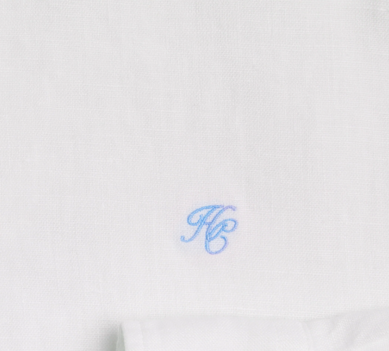 HOLLAND COOPER White Embroidered Logo Sleeveless Amalfi Linen Shirt UK XS