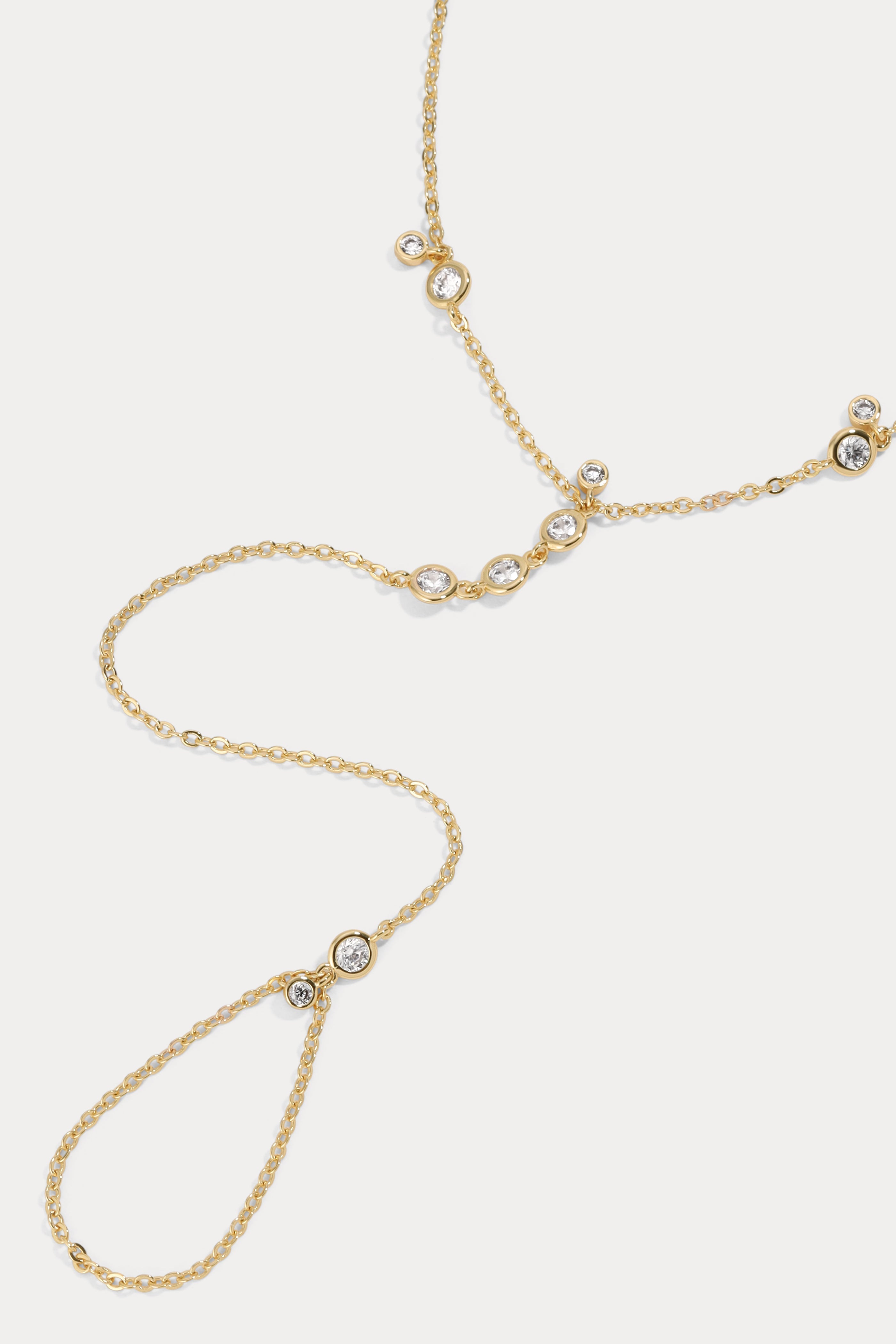 Lili Claspe Gold & CZ Anais Hand Chain