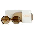 Chloé Brown Ce750s Havana Octagonal Sunglasses in Case