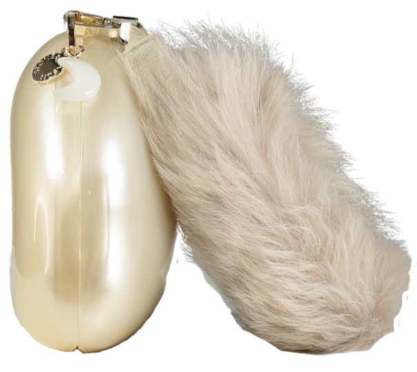Stone & Mason Cream The Fluffy Pearl Stone Bag