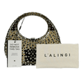 L'ALINGI Black Crystal Encrusted Resin Bag