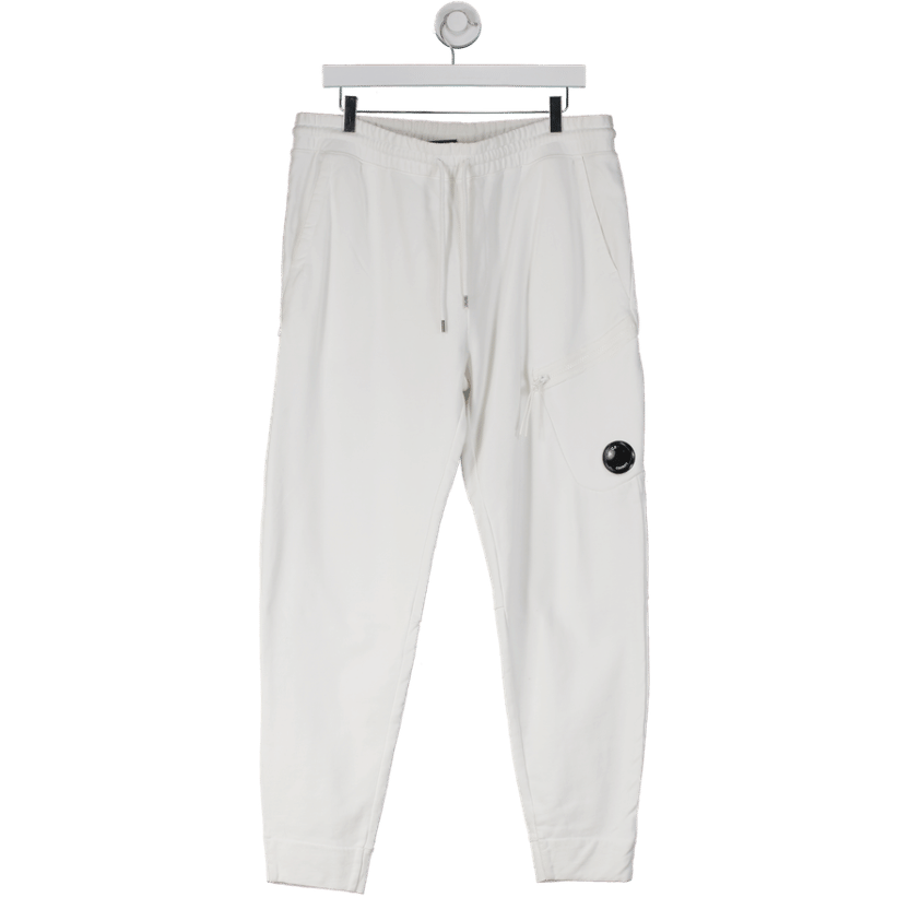 C.P. Company White  Lens Sweat Pants Cream UK L