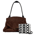 Marc Jacobs Chocolate Brown The Dakota Suede Leather Tote / Shoulder Bag