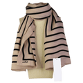 Arket Beige Printed Scarf One Size