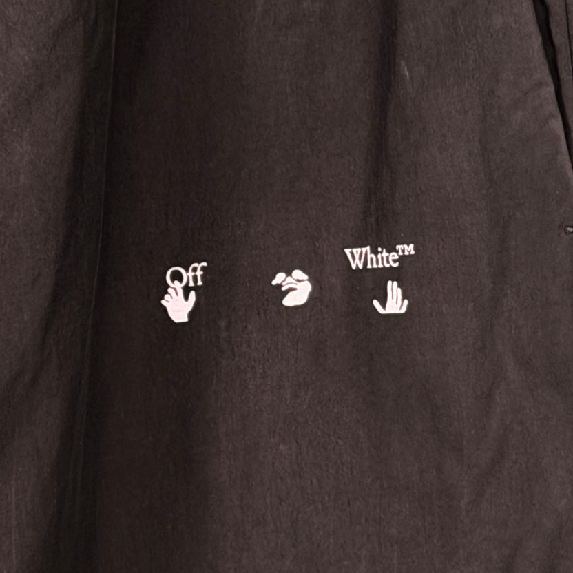 OFF-WHITE Black Logo Track Pants UK S