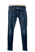 True Religion Blue V847 Contrast Stitch Skinny Jeans W25