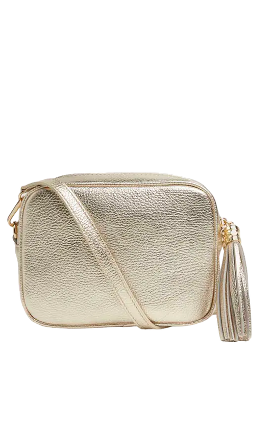 No.1 George Street Gold Leather Crossbody Bag