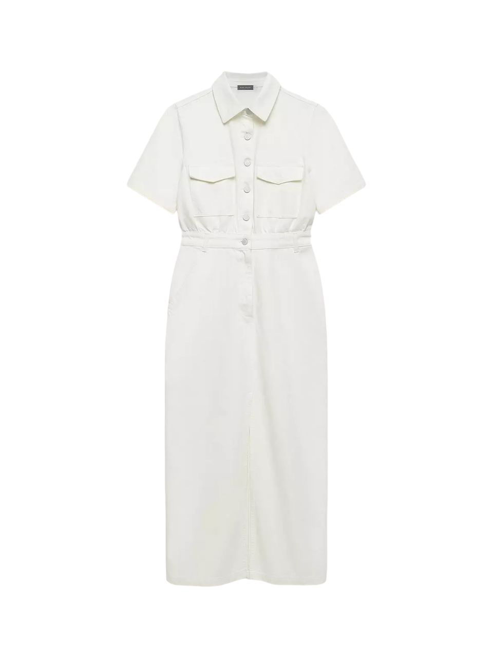 Mint Velvet White 2 in 1 Denim Midi Dress UK 14