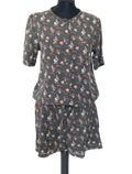 Maison Scotch Black floral print Cruise Collection Jumpsuit UK 10