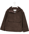 A Day's March Luxury Brown Pile Fleece Sweatshirt UK M - Reliked