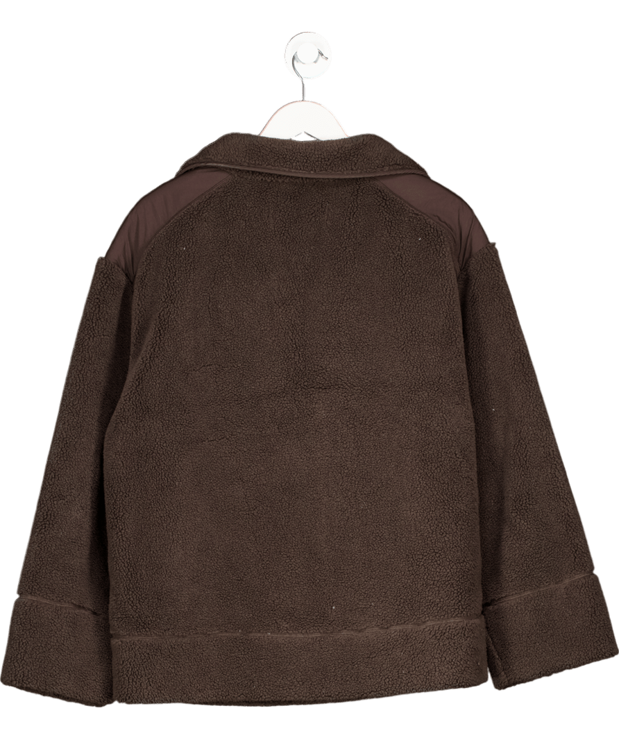A Day's March Luxury Brown Pile Fleece Sweatshirt UK M - Reliked