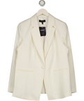 TALBOTS Cream Ivory Single Button Blazer UK 10
