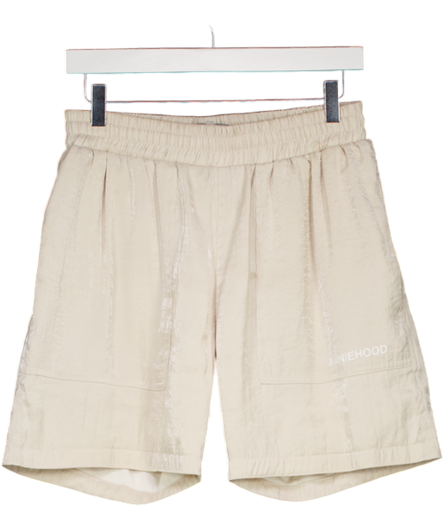 Anniehood Cream Nylon Shorts UK S