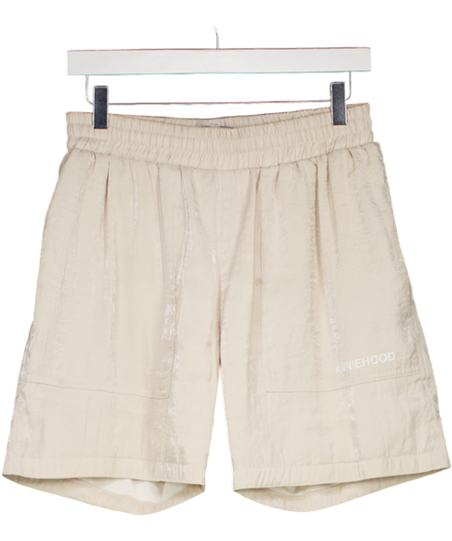 Anniehood Cream Nylon Shorts UK S