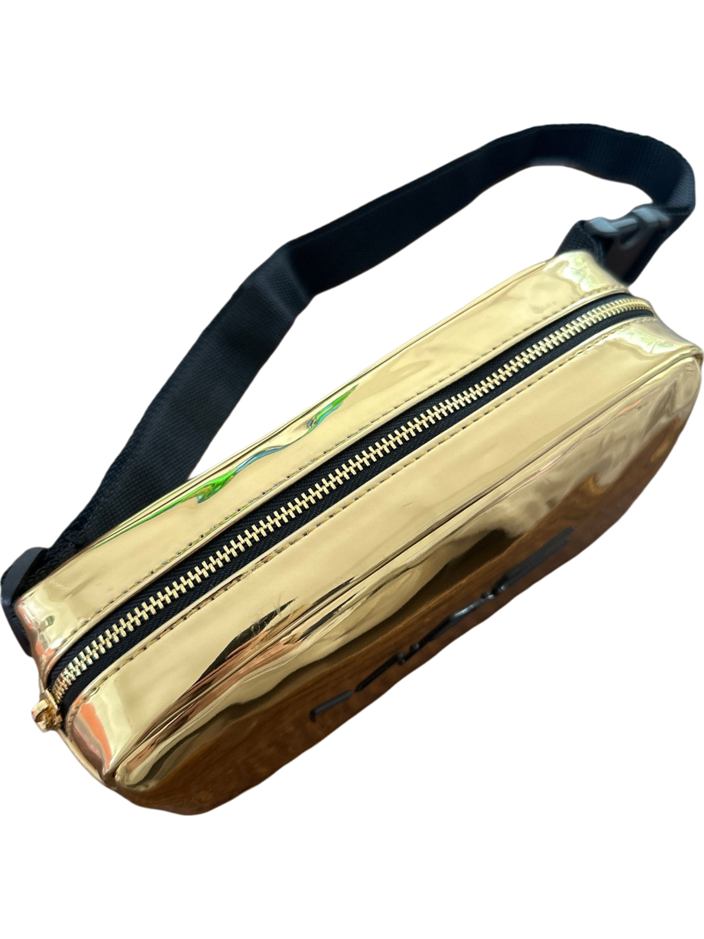 MAC Gold Cosmetic Bag