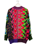 AGR Multicoloured Cherish Regular-fit Wool Cardigan UK M