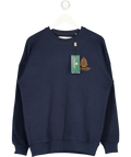 HOLLAND COOPER Relaxed Fit Crew Neck Sweat Ink Navy Blue UK S