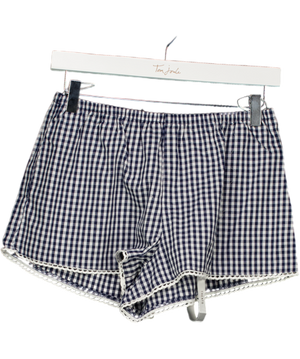 Treats Blue Gingham Short UK S