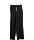 ORGANIC BASICS Black Cotton / Tencel Everyday Straight Leg Pants UK M