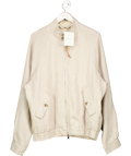GANT Cream Linen Harrington Jacket UK L
