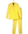 ZARA 2-piece Yellow Double Breasted Blazer And Straight Leg Trouser Suit UK XS