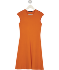 RALPH LAUREN Orange Sleeveless Knit Fit & Flare Skater Dress UK S