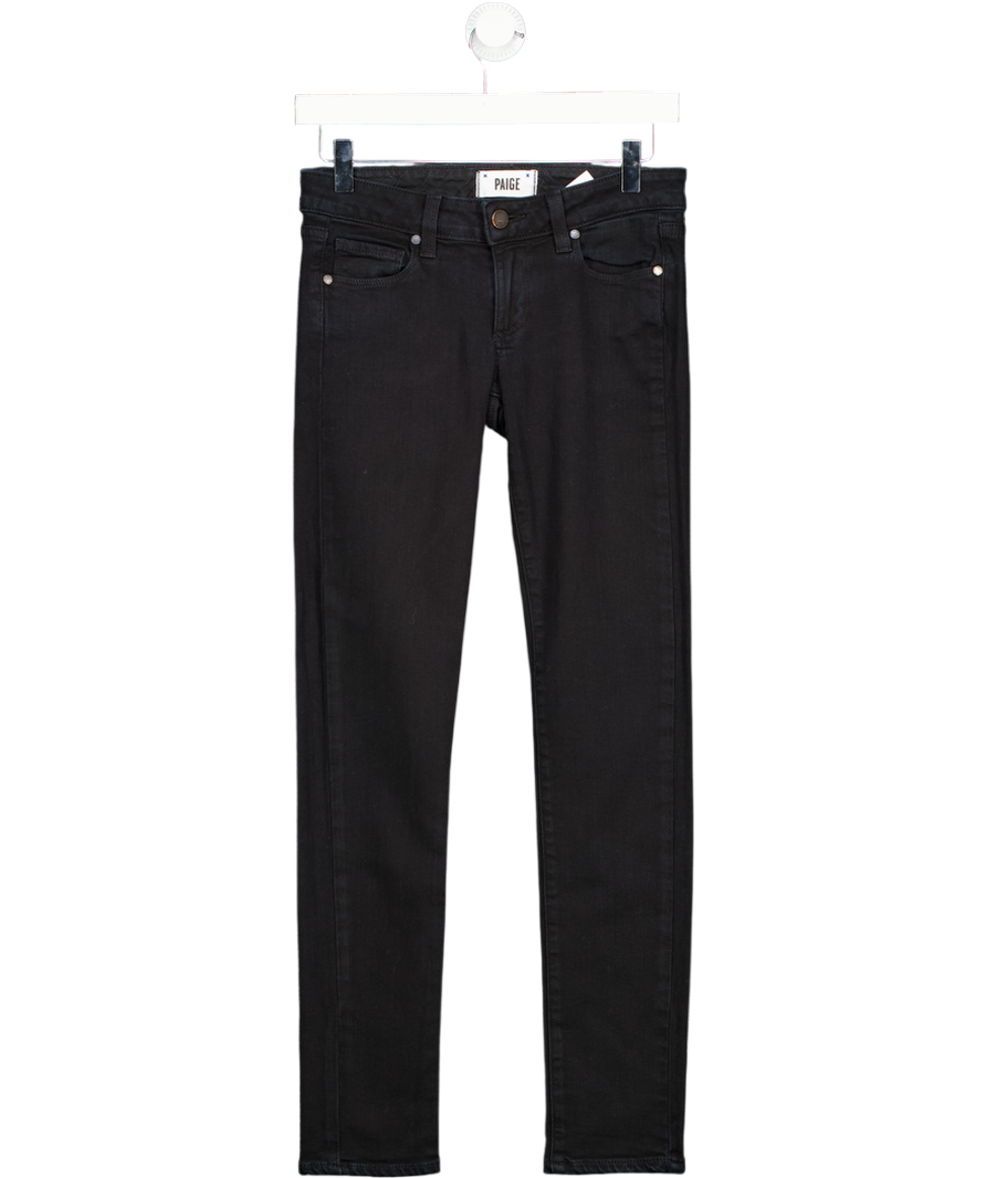 PAIGE Black Skyline Mid-rise skinny Ankle Jeans W24