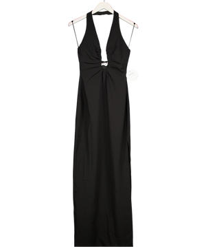Misha The 'alusia' Sculptural Neckline Maxi Dress In Black UK S