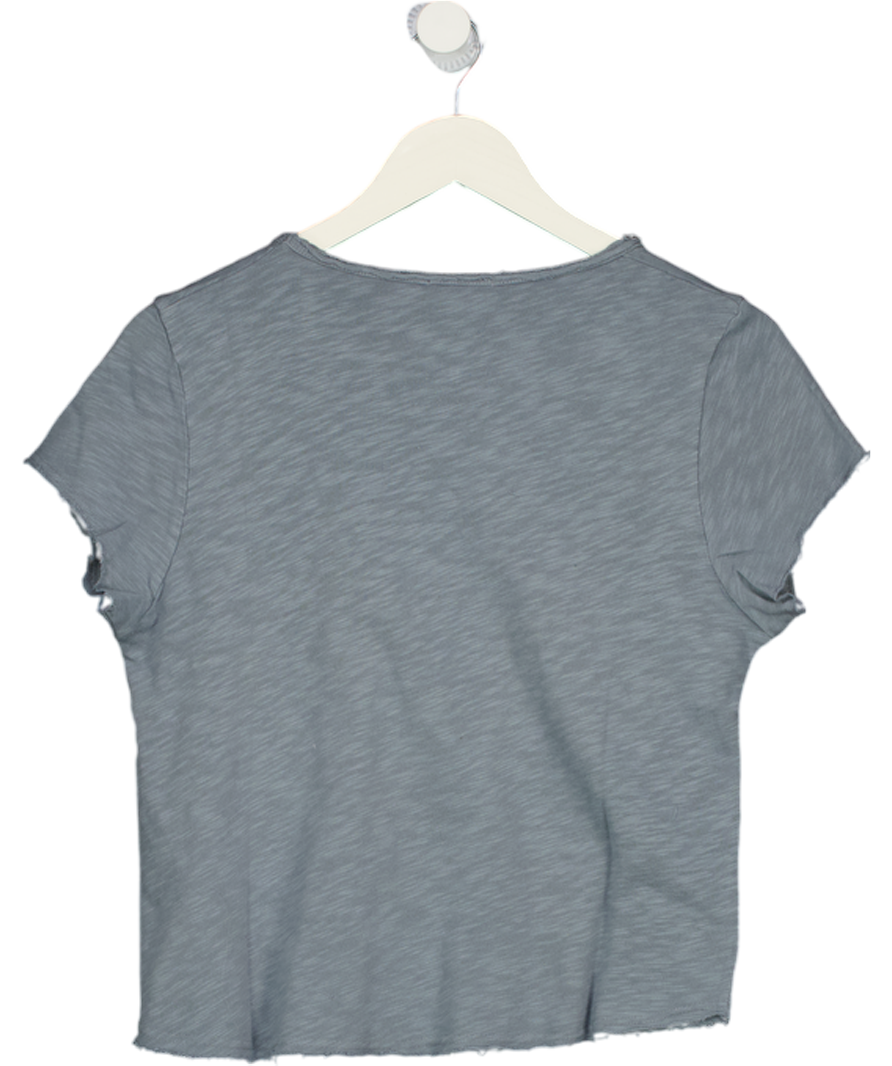AMERICAN VINTAGE Blue Grey Sonoma T-shirt UK S