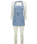 ELLIATT Blue Rythem Denim Belted Mini Dress UK XS