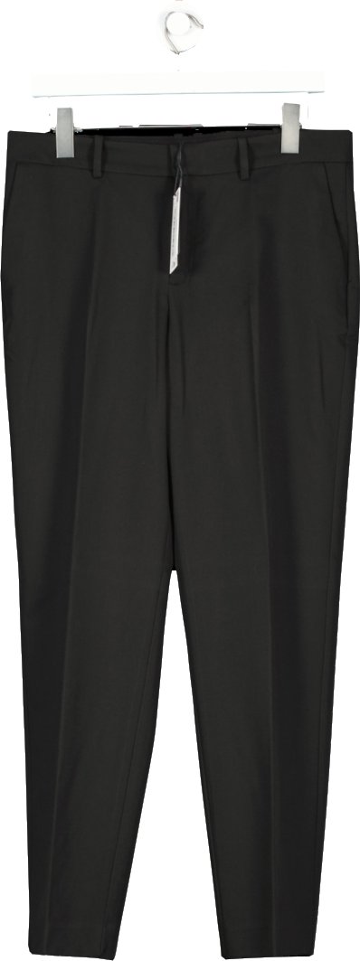 MANGO Black Straight Suit Trousers BNWT UK 10