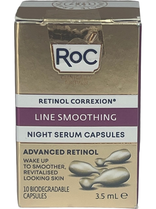 RoC Black Line Smoothing Night Serum Capsules 10-Piece