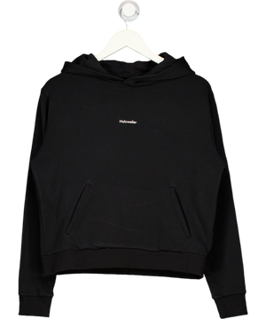 HOLZWEILER Black Logo Hoodie UK M