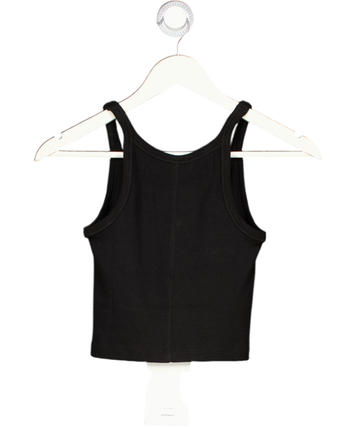 WARDROBE NYC Black Cropped Ribbed Tank Top UK S