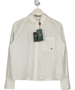 HOLLAND COOPER Classic White Monogram Eleanor Shirt UK 6