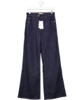 REISS Dark Blue Bonnie Mid-rise Flared Jeans W27