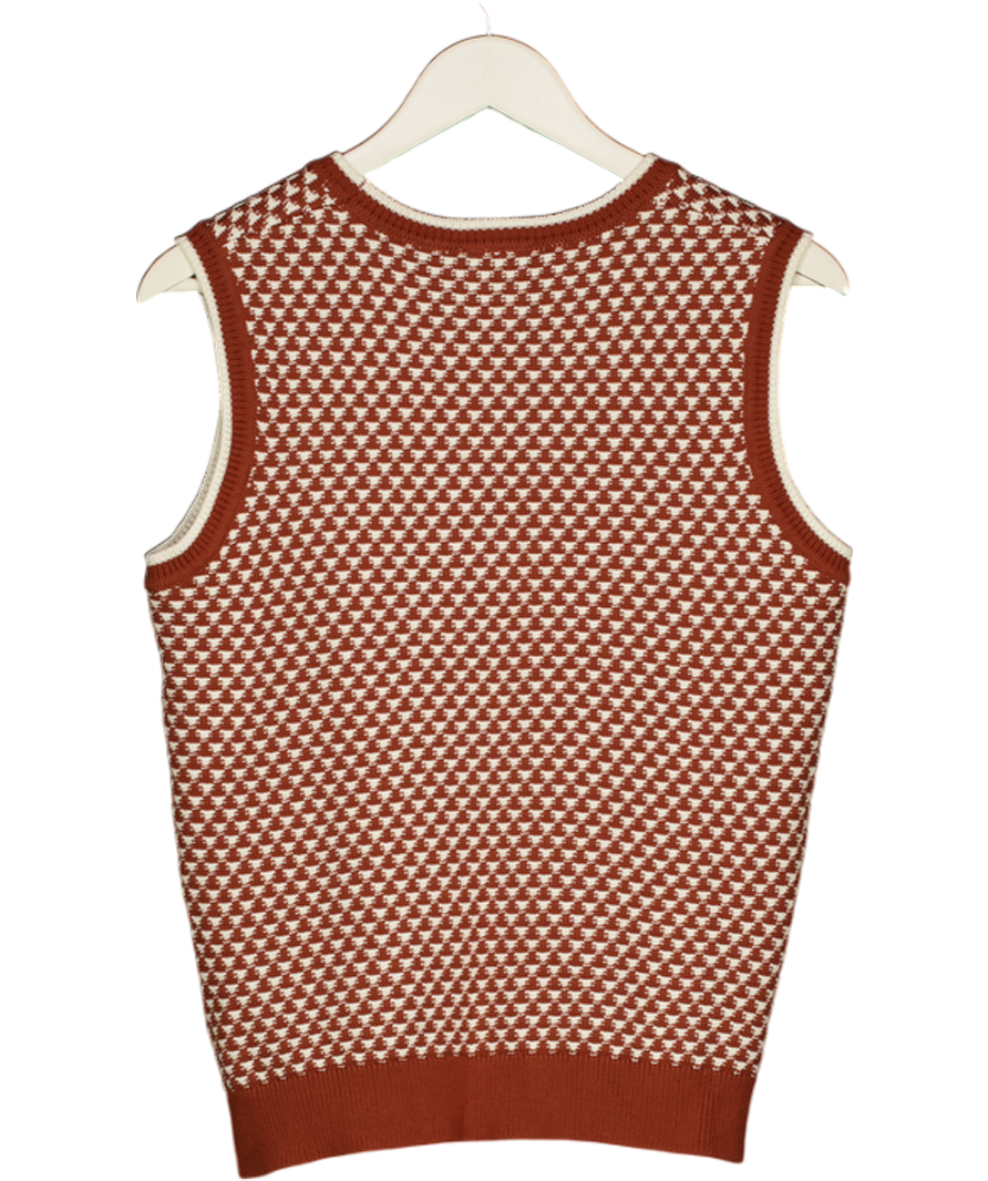 VARLEY Jenson Stitch Knit Tank - Maple Brown UK M