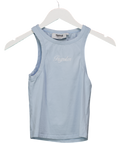 Trapstar Blue Embroidered Racer Vest UK S