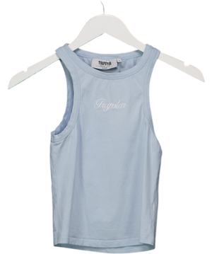 Trapstar Blue Embroidered Racer Vest UK S