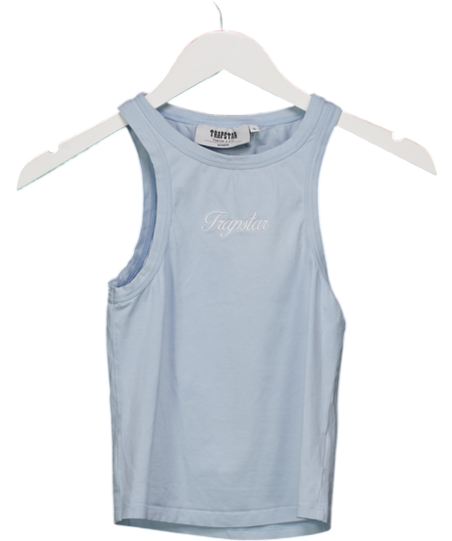 Trapstar Blue Embroidered Racer Vest UK S