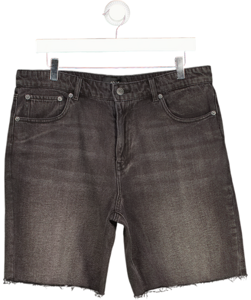 ADPT Black Loose Fit Denim Shorts UK M