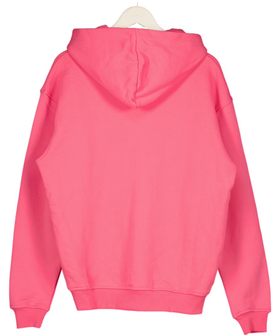 ANNIEHOOD Pink College Zip Hoodie UK M