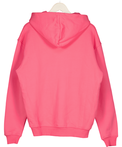 ANNIEHOOD Pink College Zip Hoodie UK M