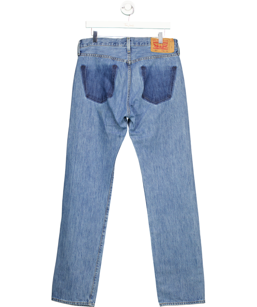 Free People Blue Tricia Fix Reworked Back Pocket Levi Jeans UK S