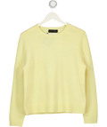 ZARA Butter Yellow 100% Wool Long Sleeve Jumper UK XL