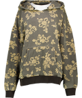 FREE PEOPLE We The Free Black Wash 'It's A Vibe' Printed Hoodie UK L