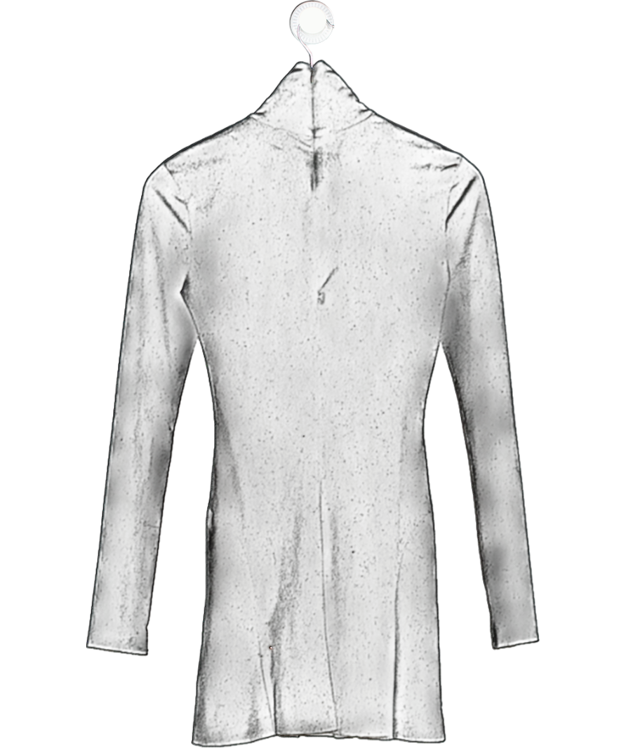 NORMA KAMALI Black Velvet Long Sleeve Mini Dress UK XS