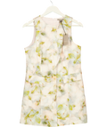 River Island Multicoloured Grey Floral Print Mini Shift Dress UK 12